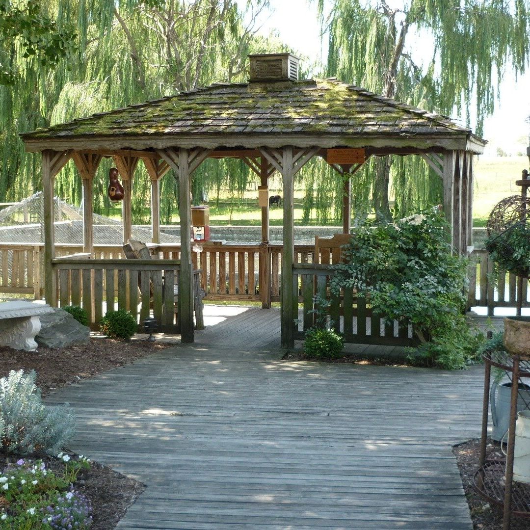 wooden gazebo